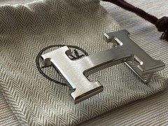 32mm H Belt Buckle Brushed Silver