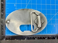Got Beer Novelty Blue Enameled Funny Bar Pick Up Belt Buckle With Bottle Opener