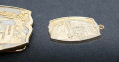 1886 USA France 1986 Statue Of Liberty Belt Buckle& Keychain Hammond Int&rsquo;l Mint