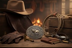 Men Gold Metal Buffalo Bull Belt Buckle Cowboy Western Fashion Oval Shape Casual