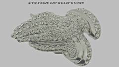 Praying Hands Belt Buckle New Men Women Silver Metal Iced Blinged Style Cowgirl