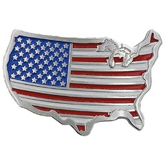 New Men Women American US Country United State Map Belt Buckle Western Cowboy