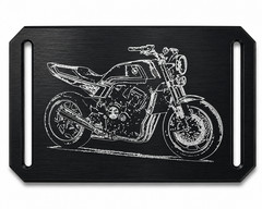CRIOS Branding Belt Unisex Aluminium Buckle Motorcycle Honda CB 500 Aluminium