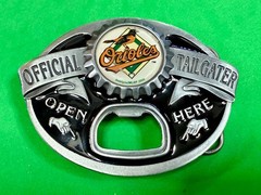 Official Tailgater Baltimore Orioles MLB Siskiyou Belt Buckle & Bottle Opener