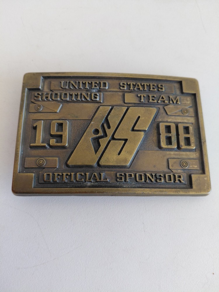 1988 UNITED STATES SHOOTING TEAM BELT BUCKLE – XXIV OLYMPIAD – SEOUL KOREA GW17