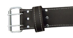 Mcguire-Nicholas 2 3/4&Prime; inch Oil Tanned Leather Tool Work Belt 3&Prime;, Dark Brown