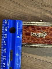 Lacoste Belt Buckle Gold And Brown – LQQK
