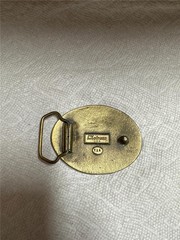 VINTAGE Goatropers Need Love Too Brass Belt Buckle