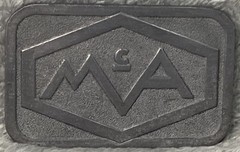 Vintage Hit Line USA MA Silver Tone Belt Buckle 3-1/2” x 2”