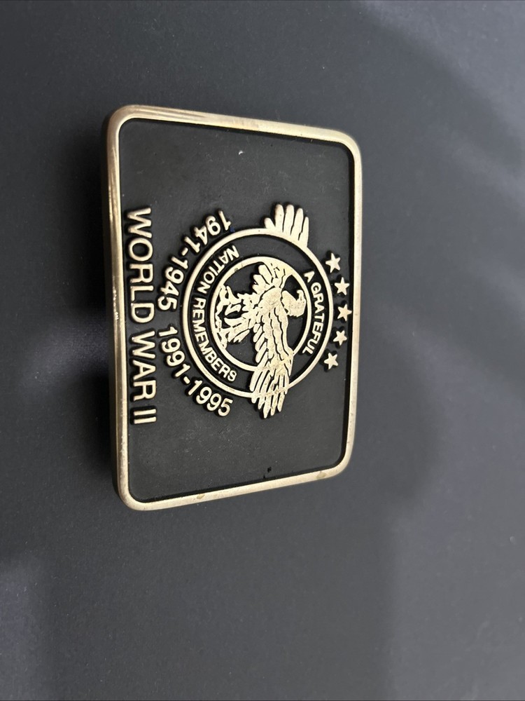 A Grateful Nation Remembers Belt Buckle