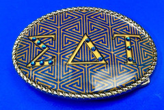 Eat Belt Buckle Frat Greek College Animal House Toga Novelty Joke