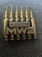 Call Of Duty Modern Warfare 2 Bullets Belt Buckle Mw2 Cosplay Gamers Activation