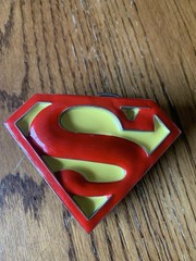 ☄️SUPERMAN 💥Belt Buckle Classic Logo DC Comics s08 GTO