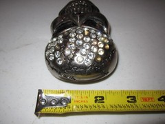 Rhinestone Covered Skull Head Belt Buckle Extremely Rare Find!!!