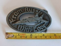 Vintage Military Belt Buckle – Russian Mig « From Russia with Love »
