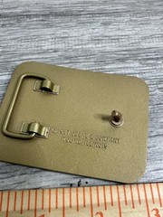Vintage John Deere Belt Buckle Mens Gold Tone Max Emerge 2 Planters 1987 80s