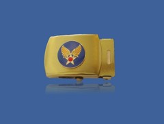 U.S MILITARY ARMY AIR CORPS SOLID BRASS BELT BUCKLE MADE IN THE USA