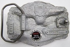 BELT BUCKLES Flying Eagle Antiqued Silver Gray Rectangle Patriotic Western NWOT!