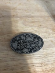 VTG SILVER U.S. Polo Assn. Men&rsquo;s Western Belt Buckle Gray Metal Engraved Antique