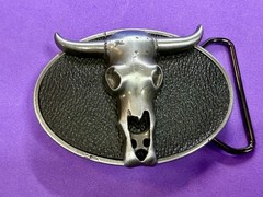 Southwestern Longhorn Skull WaistLand 2006 Belt Buckle by Silver Moon Creations