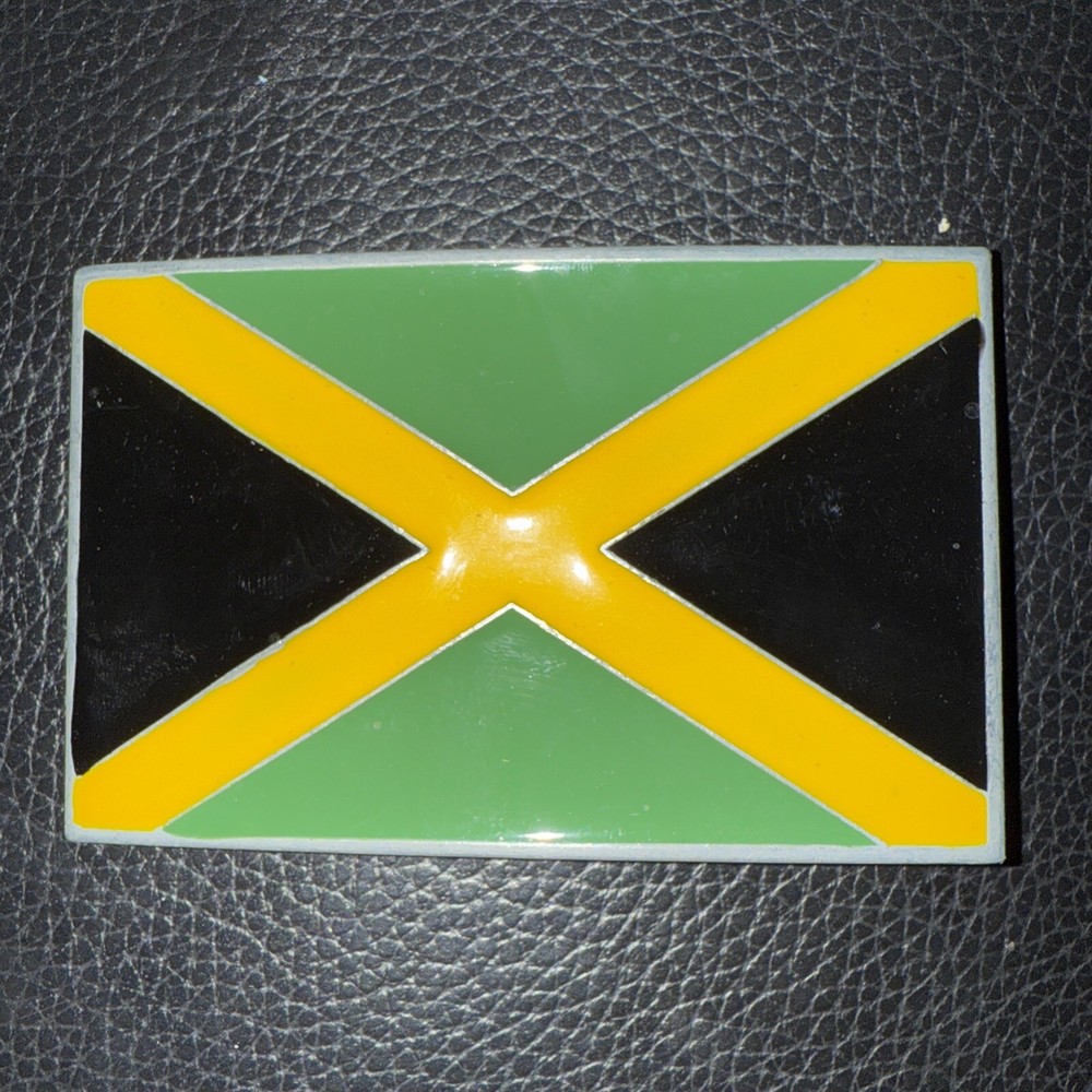 Men Belt Buckle Jamaica Flag Belt Buckle Gürtelschnalle Boucle de ceinture