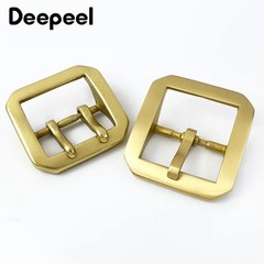 40mm Pure Brass Belt Buckles Men Pin Buckle Stainless Steel Belts