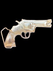 Gun Rodeo Western Cowboy Style Belt Buckle Hebilla Vaquera Rodeo de Pistola