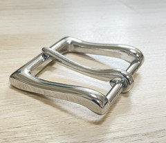 Silver 1 1/2inches (38 mm) Single Tongue Prong Square Belt Buckle Silver NEW