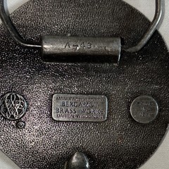 Bergamot Brass Works A-48 Made in USA Eagle Stars American Silver Belt Buckle