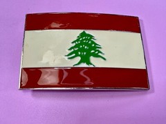 Lebanon Lebanese Liban National Flags Middle East Flag Belt Buckle