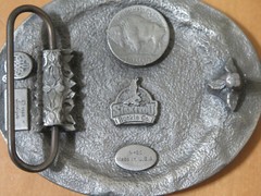 Liberty Indian Head 1937 Replica Silver Metal Belt Buckle Siskiyou Buckle Co.