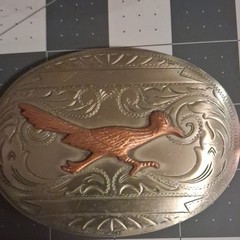 Vintage Men’s Silver Metal Western Eagle Bird Belt Buckle Lot of 4, 1.5in No