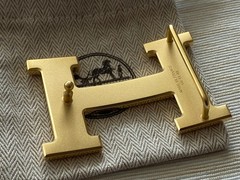 38mm H Belt Buckle Gold Brushed
