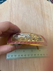 Western Buckle Gold Silver Red Horse Head Buckle Cowboy 2 » Hebillas Vaqueras