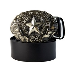 German silver Texas State belt buckle, Texas star, American cowboy, Rodeo buckle