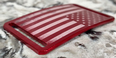 GRIP6 BELT BUCKLE – USA FLAG – RED – 1.5 INCH WIDE