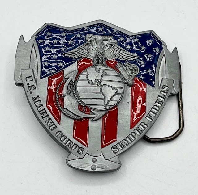 U.S. Marine Corps Semper Fidelis Belt Buckle By Great American Products 2007
