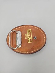 Dun Dee Belt Buckle Brown Genuine Leather 3 7/8&Prime; X 2 7/8&Prime; fits 1 1/2&Prime; 80799