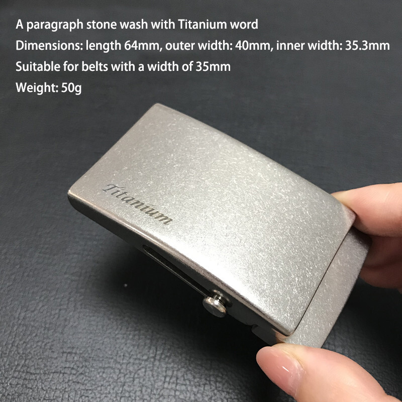 Titanium Alloy Men&rsquo;s Belt Buckle Automatic Roller Buckle Waist Strap Head Gifts