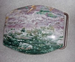 Handcrafted, Jasper, Agate Gemstone Belt Buckle polished natural stone- Pick 1