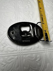 Mens Belt Buckle Silver Skull And Cross Bone Bottle Opener Biker Goth Punk KALAN