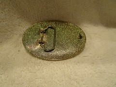 Unique American Eagle Western Belt Buckle Three Tone Silver Gold Rose Tones