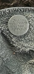 Bergamot Brass Works R-42 USA Western Oval Brass Belt Buckle Rope Trim 1.75&Prime;