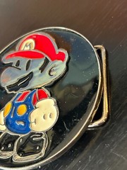 Vintage Collectible Super Mario Color Metal Belt Buckle