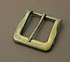 New 1 1/2&Prime; pin buckle(#65) man/women antique brass color finish jean style USA