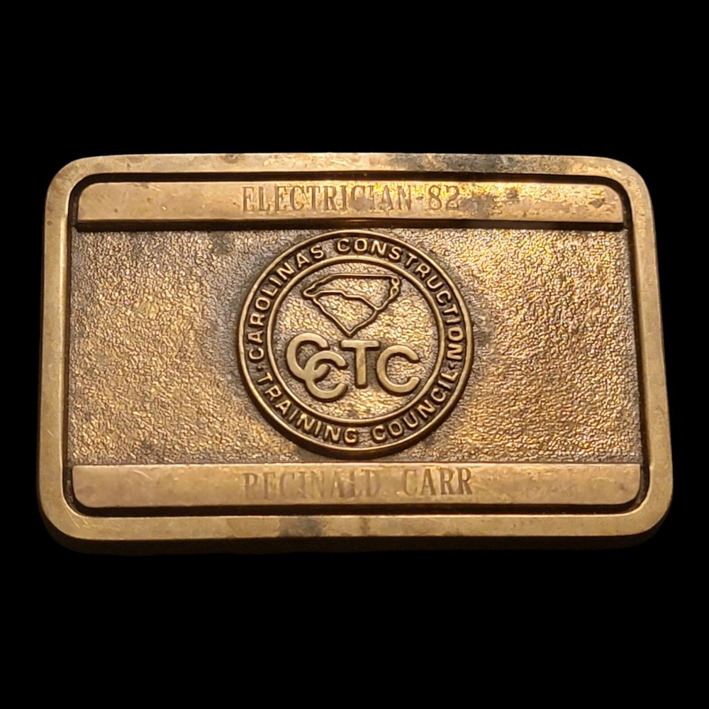 Cctc Carolina Construction Training Council Belt Buckle Engraved Personalized