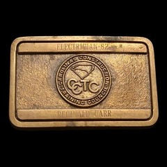 Cctc Carolina Construction Training Council Belt Buckle Engraved Personalized