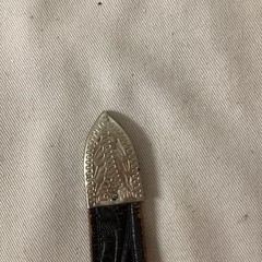 Belt Buckle Set 2 In Wide. Comes with Worn Belt for Parts 30 In Length