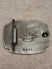 VIETNAM VETERAN ~WE SERVED OUR TIME IN HELL~ BELT BUCKLE VINTAGE 1980&rsquo;S NICE!