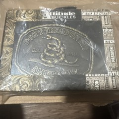 2nd Amendment Series Attitude Western Belt Buckle (American Gadsden Don&rsquo;t Tre…